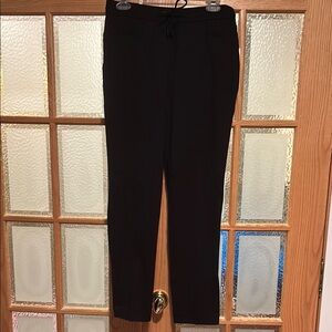 Black Pull-On Straight Leg Pants